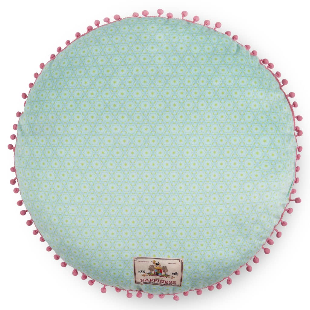 Happiness Sierkussen WILD ROSE 55x55 cm blauw